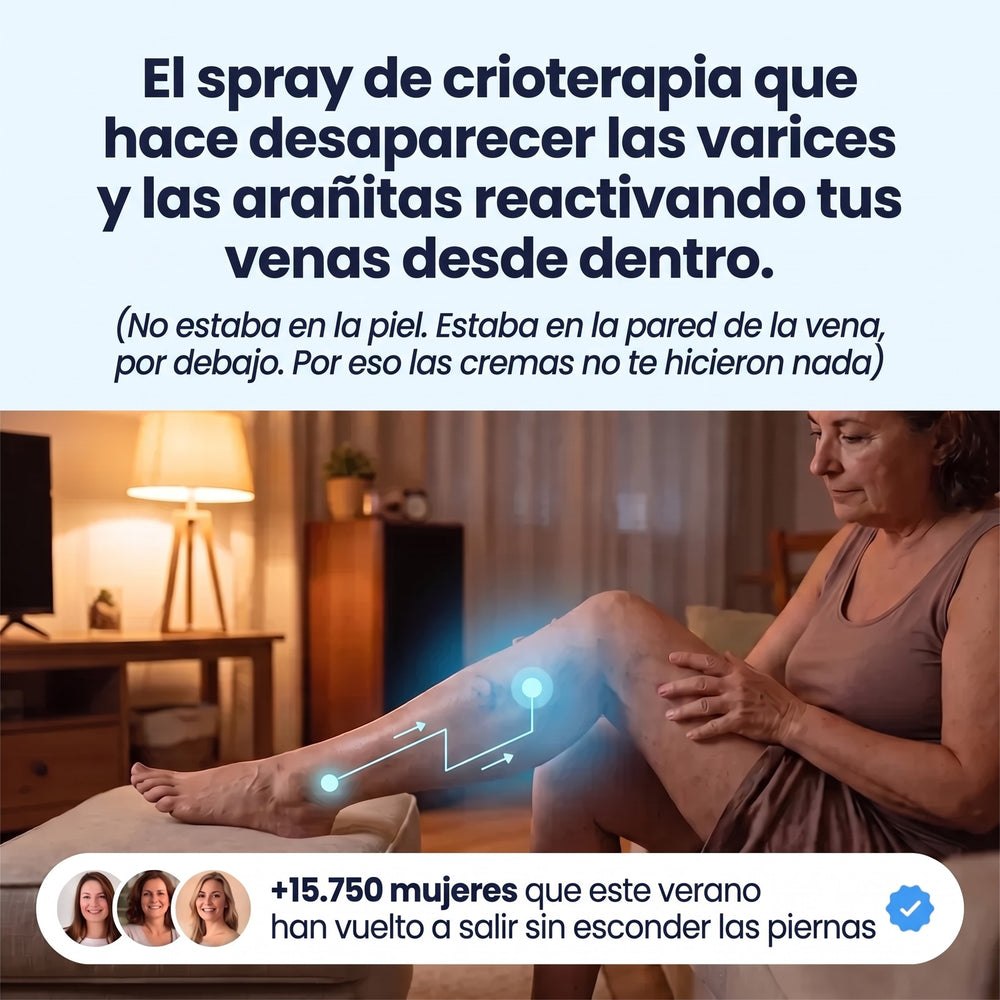 Spray de crioterapia que reactiva tus venas desde dentro