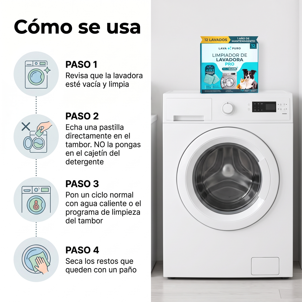 Como usar LavaPuro en cuatro pasos