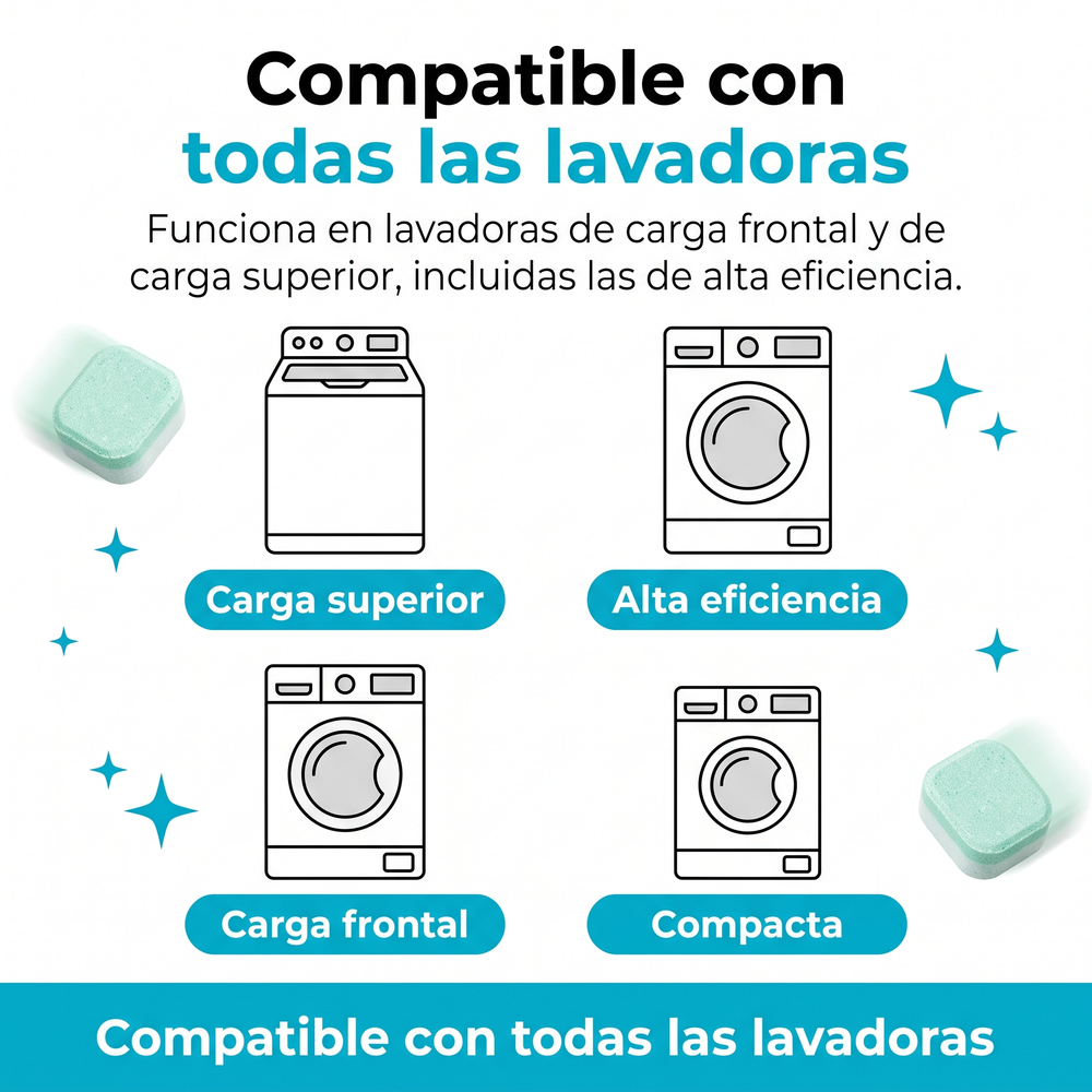 Compatible con todas las lavadoras