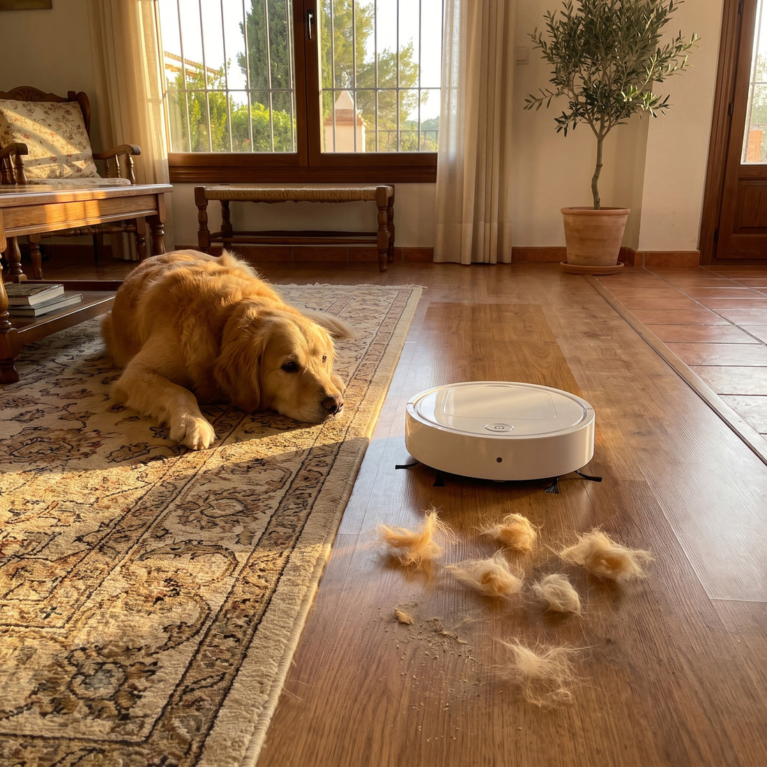 SueloPro recogiendo pelos de perro