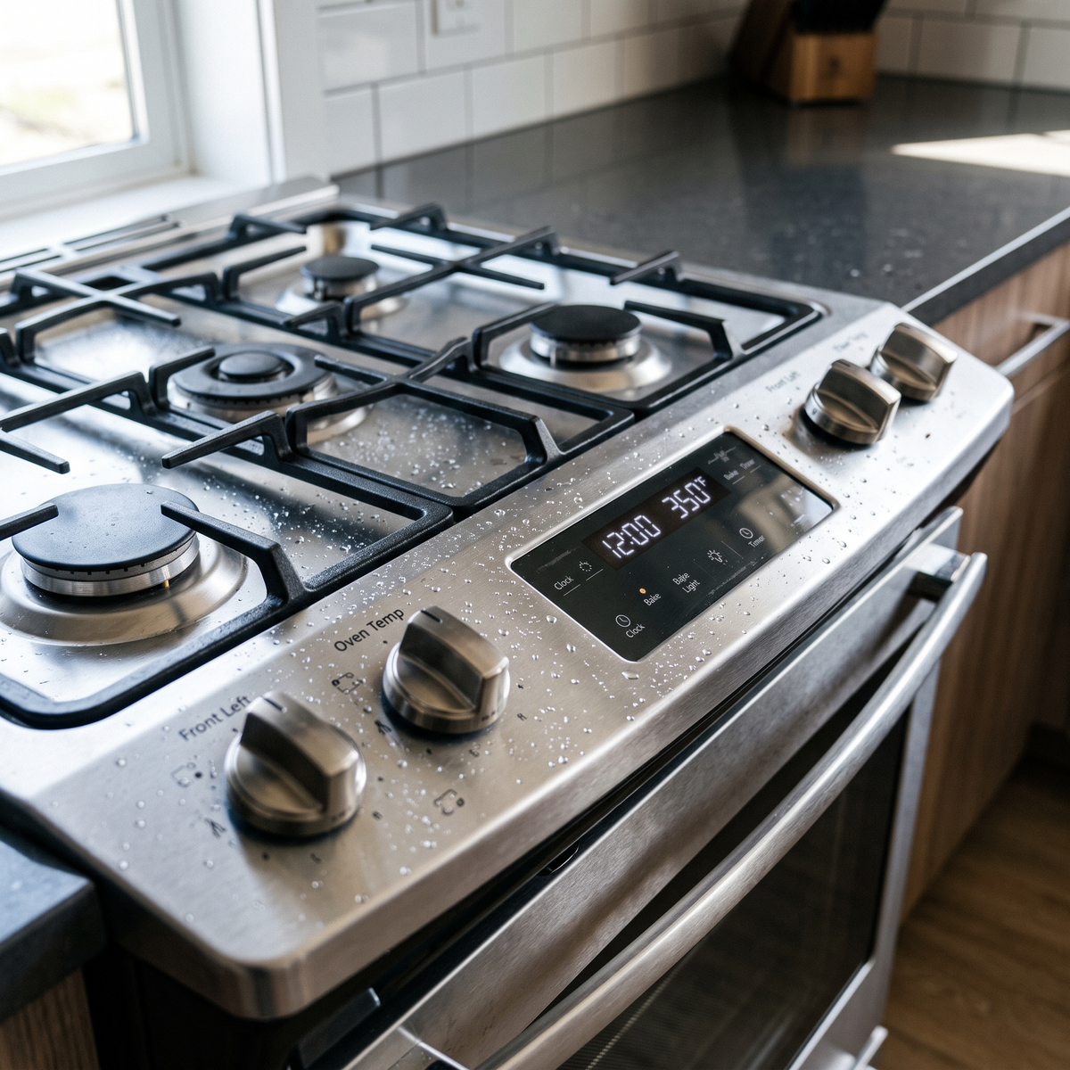 Placa de cocina impecable
